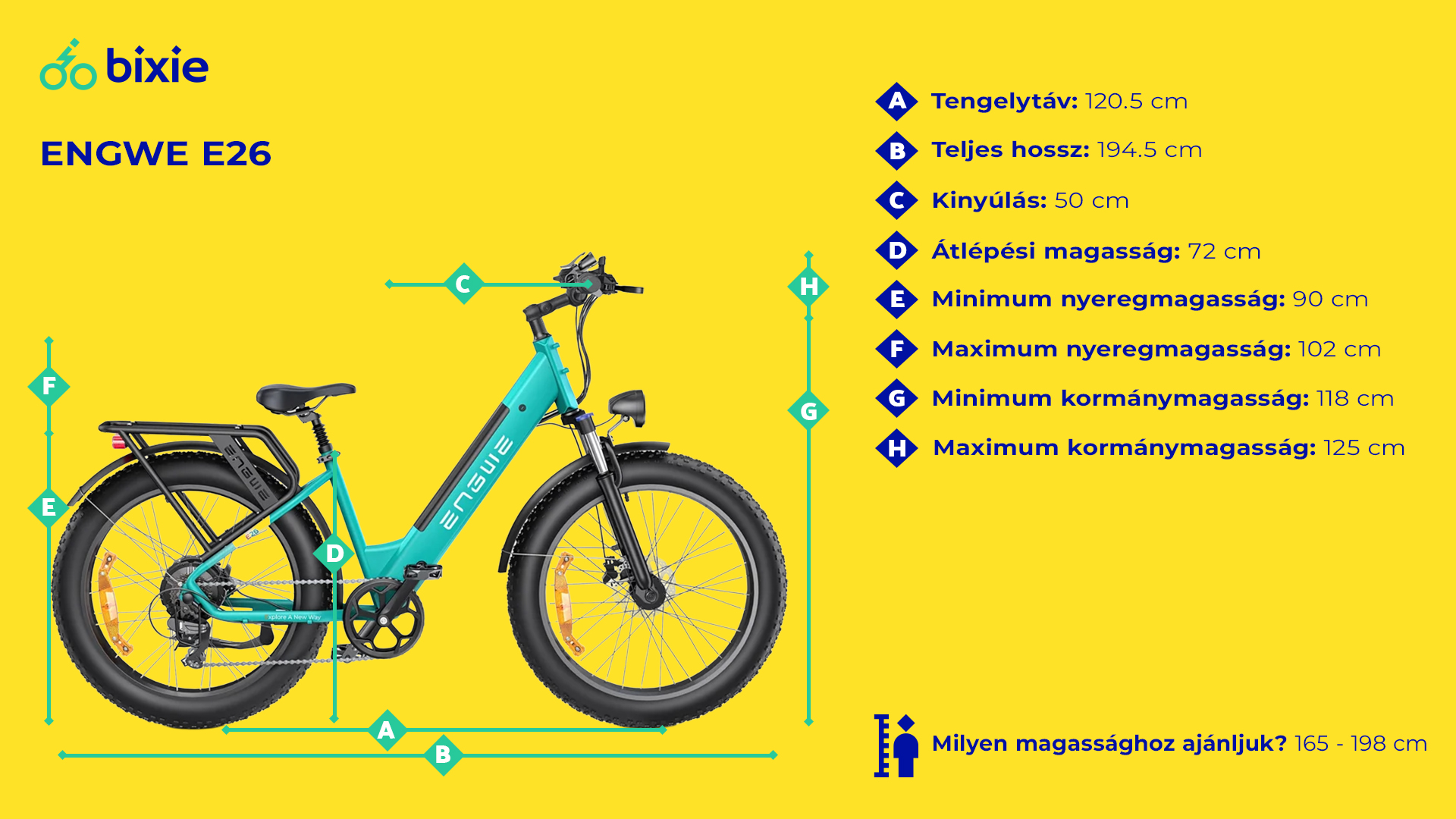 Bérelhető ENGWE E26 női vázas ebike